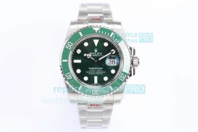 EW Factory Swiss Rolex Submariner Hulk Replica Watch Green Dial 3135 Movement